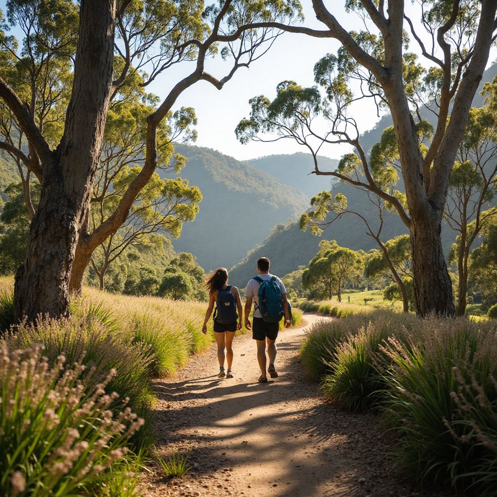 Hiking trail in Australian nature