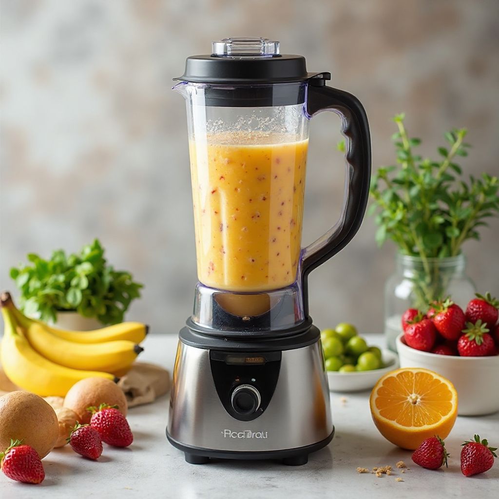 Fresh smoothie preparation